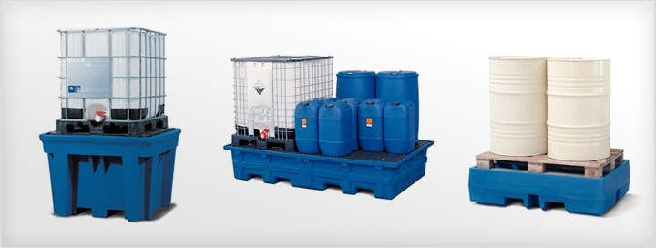 Plataformas para tarrinas (Sump pallets)